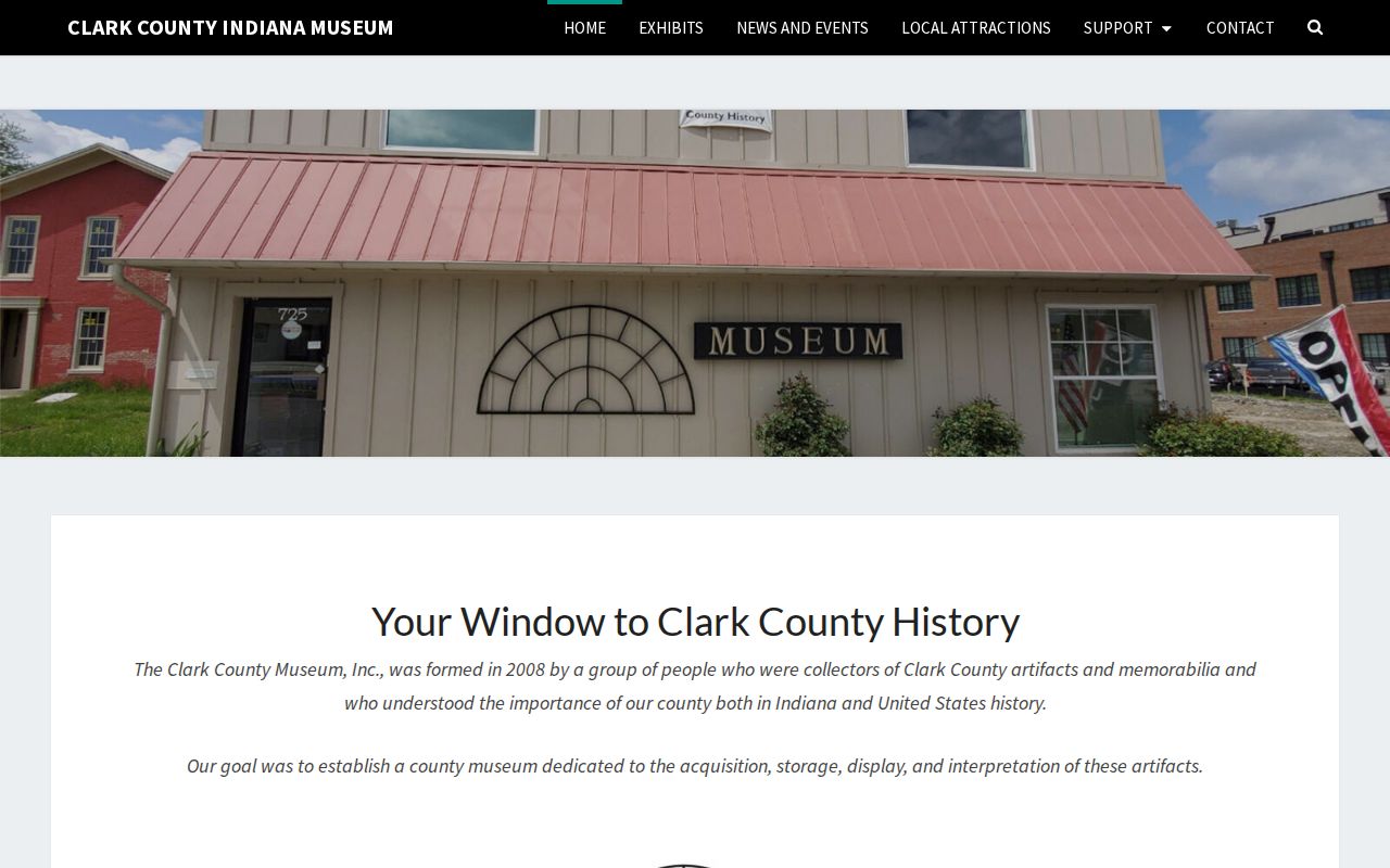 Clark County Museum local history and family collection page